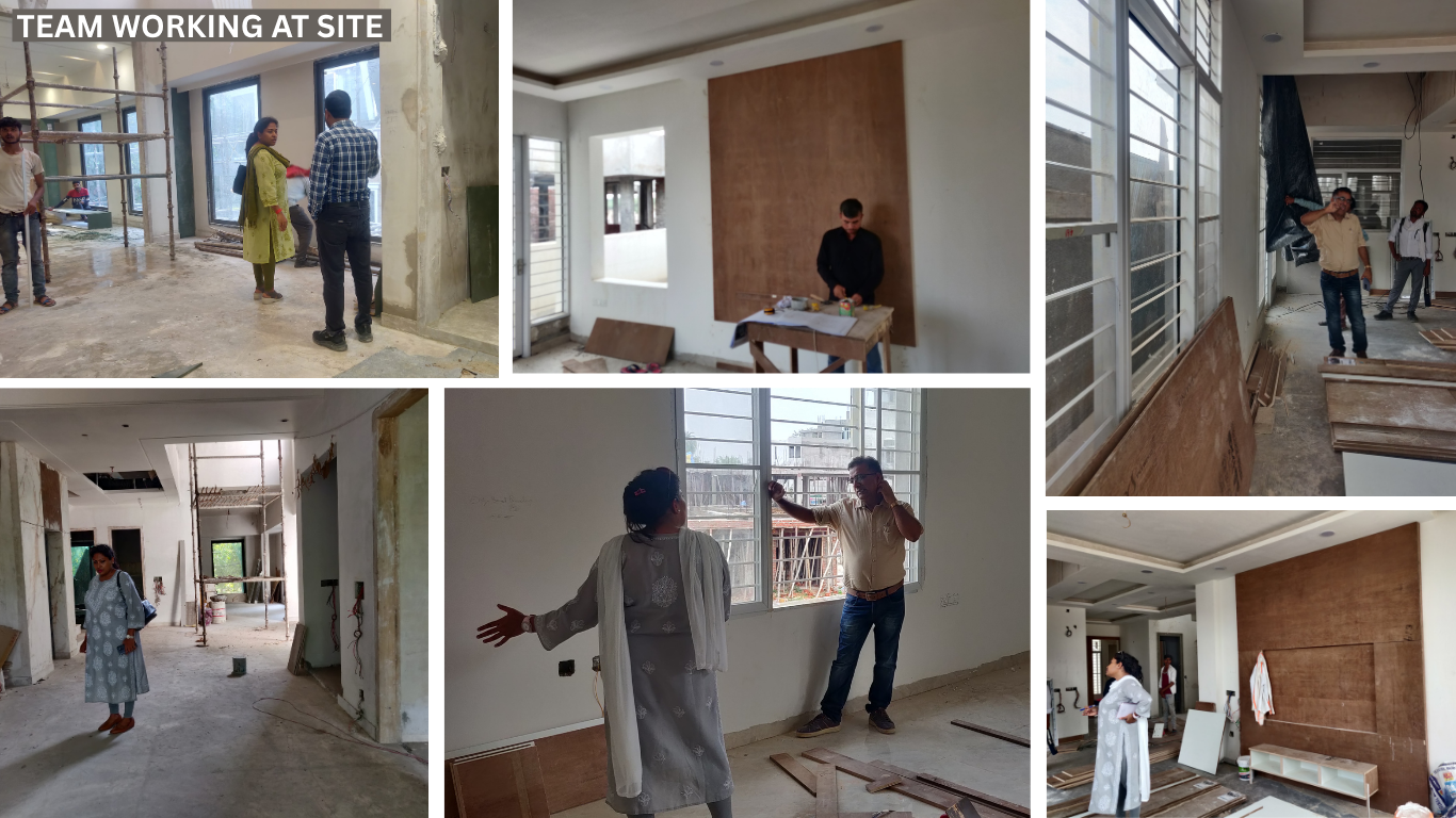 Interior design consultation with professional interior designer planning layout and styling